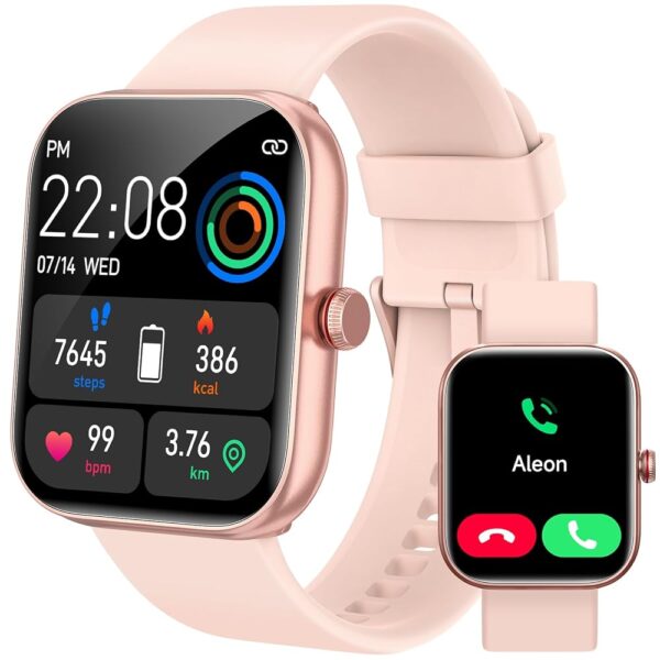 Smart Watch for Women, Smartwatch for iPhone & Android Bluetooth (Answer/Call) Built-in Alexa, 1.91" HD Fitness Tracker with 105+ Sport Modes, IP68 Waterproof, Sleep/Heart...