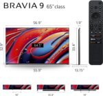 Sony 65 Inch Mini LED QLED 4K Ultra HD TV BRAVIA 9 Smart Google TV with Dolby Vision HDR and Exclusive Features for PlayStation 5 (K-65XR90), 2024 Model