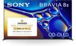 Sony BRAVIA 8 II 65 Inch TV, QD OLED, 4K Smart Google TV, XR Processor with AI Technology, Ultra Slim Design, 120hz Television, Dolby Vision/Atmos, Exclusive Features for PS5,...