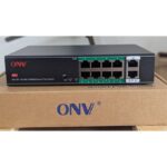 Switch ONV Smart PoE – (8 Ports PoE + 2 Ports Uplinks) – 120W