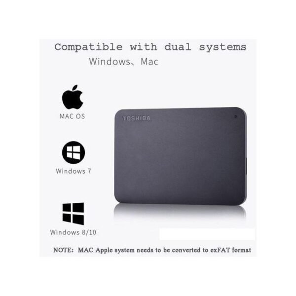Toshiba Disque Dur Externe - 1 To USB 3.0- Noir De Haute Qualité
