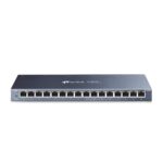 TP-Link 16 Port Gigabit Ethernet Network Switch, Desktop/ Wall-Mount, Fanless, Sturdy Metal w/ Shielded Ports, Traffic Optimization, Unmanaged (TL-SG116)