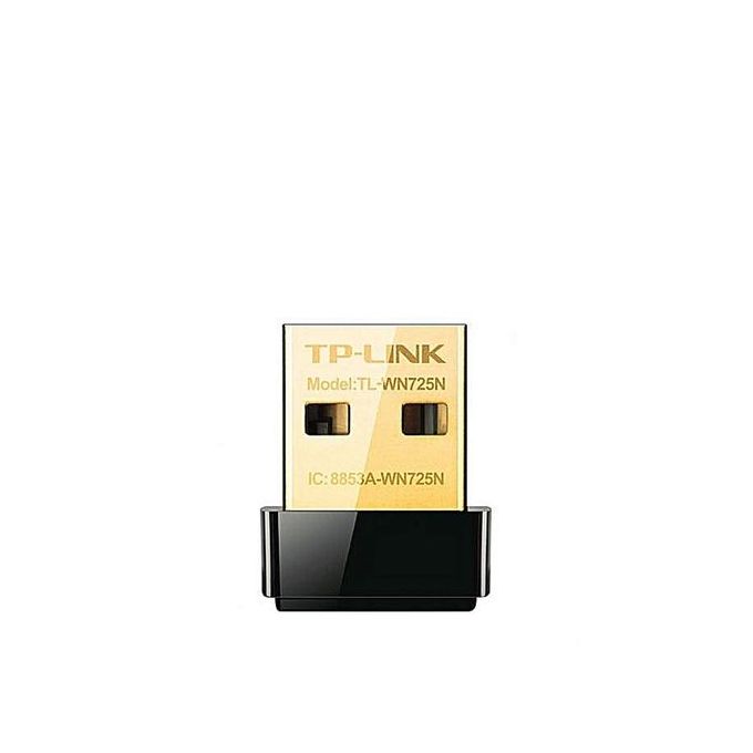TP-Link Clé Wifi - Adaptateur USB Nano -TL-WN725N - Noir/Or