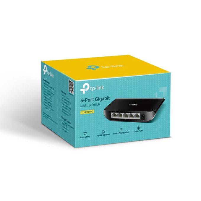 TP-Link Switch de bureau 5 ports Gigabit - TL-SG1005D