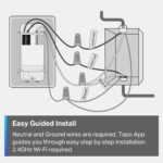 TP-Link Tapo Matter Smart Light Switch: Voice Control w/Siri, Alexa & Google Home | UL Certified | Timer & Schedule | Easy Guided Install | Neutral Wire Required | Single Pole |...
