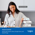 TP-Link Tapo Smart Light Switch, Single Pole, Neutral Wire Required, 2.4GHz Wi-Fi Light Switch Compatible with Alexa and Google Home, UL Certified, No Hub Required, White, Tapo...