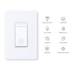 TP-Link Tapo Smart Light Switch, Single Pole, Neutral Wire Required, 2.4GHz Wi-Fi Light Switch Compatible with Alexa and Google Home, UL Certified, No Hub Required, White, Tapo...