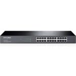 TP-Link TL-SG1024 | 24 Port Gigabit Ethernet Switch | Plug and Play | Sturdy Metal w/Shielded Ports | Rackmount | Fanless | 3 Year Manufacturer Warranty | Unmanaged, Black