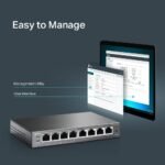 TP-Link TL-SG108PE V3 | 8 Port Gigabit PoE Switch | Easy Smart Managed | 4 PoE+ Ports @64W | Plug & Play | Sturdy Metal w/ Shielded Ports | Fanless | QoS, Vlan & IGMP | Limited...