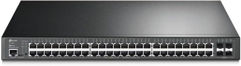 TP-Link TL-SG3452P | 48 Port Gigabit L2+ Managed PoE Switch | 48 PoE+ Port @384W, 4 x SFP Slots | PoE Auto Recovery | Omada SDN Integrated | IPv6 | Static Routing | Limited...