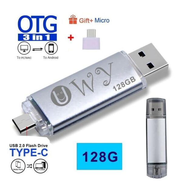 UWY 128G OTG multi-fonction USB flash drive TYPE-C interface