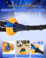 Wire Comb, Network Cable Management Tools, Cable Dressing Tool for Comb Data Cables or Wires with a Diameter Up to 1/4 ", Cable Dresser Tool and Ethernet Cable Wire Comb...