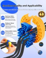 Wire Comb, Network Cable Management Tools, Cable Dressing Tool for Comb Data Cables or Wires with a Diameter Up to 1/4 ", Cable Dresser Tool and Ethernet Cable Wire Comb...
