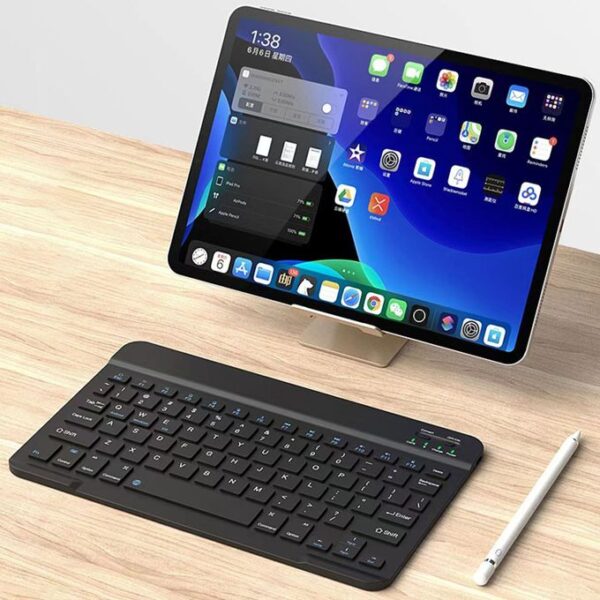 10 Inch Bluetooth Keyboard Rechargeable For Phone Tablet-VSC