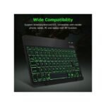 10" Wireless 7-color Light BT Keyboard Rechargeable