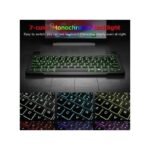 10" Wireless 7-color Light BT Keyboard Rechargeable