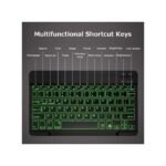 10" Wireless 7-color Light BT Keyboard Rechargeable
