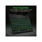 10" Wireless BT Keyboard Ultra-thin Rechargeable Mixed Light