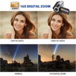 1280x720P HD 16X Digital Zoom 16.0 MP Digital Video Camera Recorder