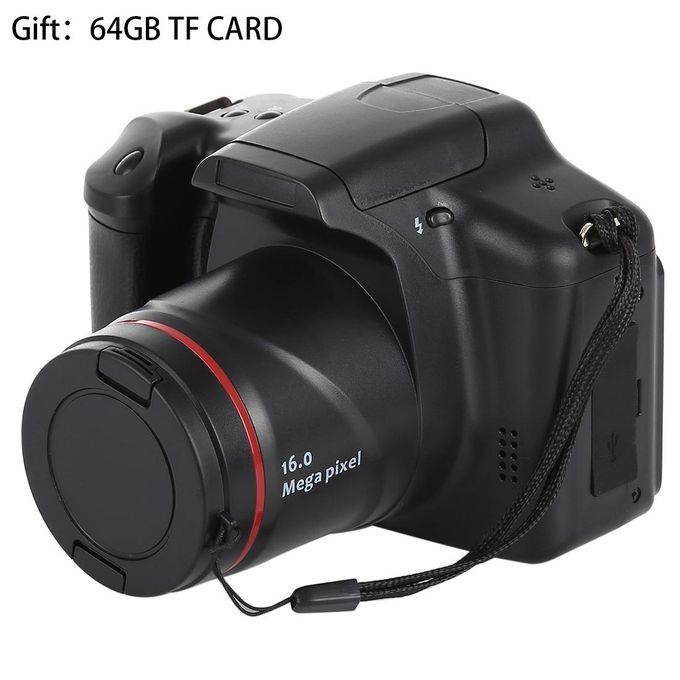 1.3 Meg a Pixel HD DV SLR Camera + 64GB TF Card, 2.4 inch LCD, Full HD 720P Recording, EIS