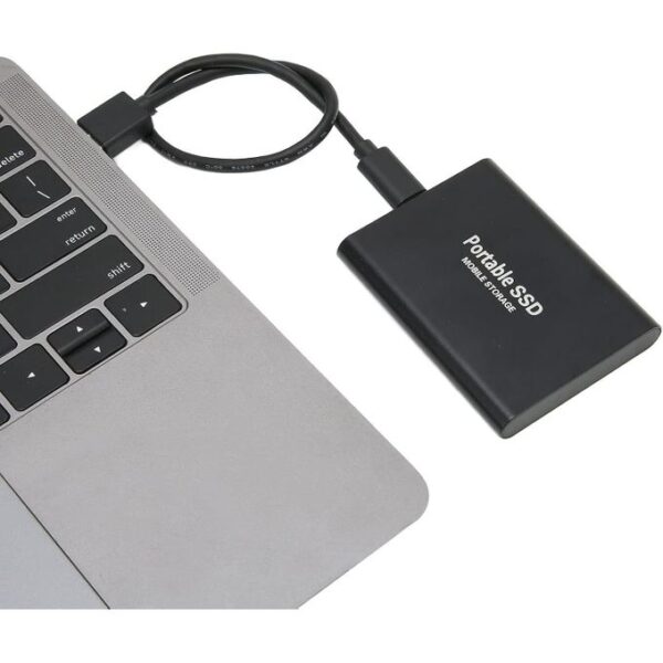 1TB SMART Long Time Safe High Speed External SSD Hard Drive Portable Drive Slim External Hard Drive High Speed Type C USB 3.1- Compatible With PC, Laptop And Mac