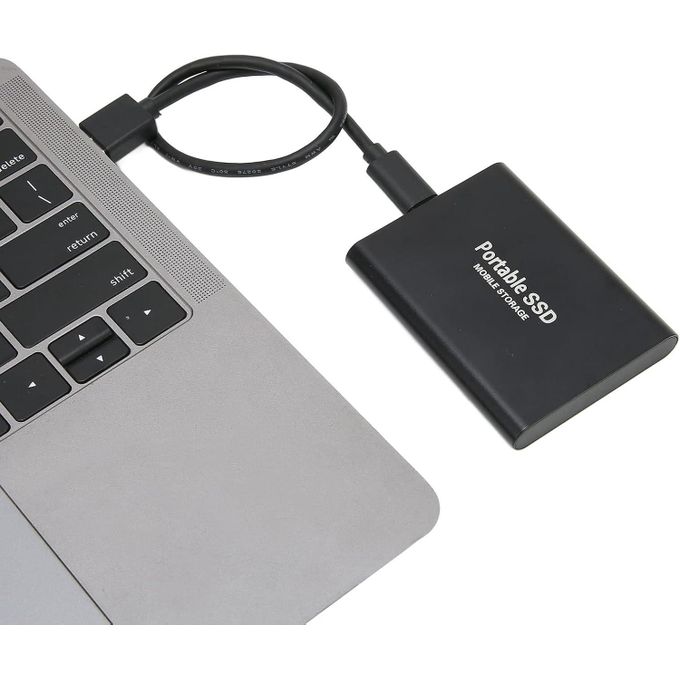 1TB SMART Long Time Safe High Speed External SSD Hard Drive Portable Drive Slim External Hard Drive High Speed Type C USB 3.1- Compatible With PC, Laptop And Mac