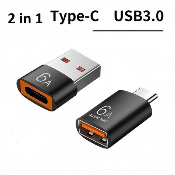 2 in 1 USB 3.0 to Type-C and Type-C to USB 3.0 OTG Adapter