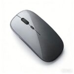 2026 Portable Mini Ultra-thin Rechargeable Wireless Bluetooth Mouse Ergonomic TYPE-C Vertical Rechargeable Wireless Mouse for Laptops Gray
