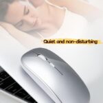 2026 Portable Mini Ultra-thin Rechargeable Wireless Bluetooth Mouse Ergonomic TYPE-C Vertical Rechargeable Wireless Mouse for Laptops Gray