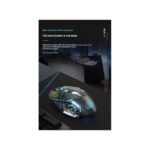 2.4G + Bluetooth 5.0 Wireless Gaming Mouse - Rechargeable, Silent Click, 2400 DPI Adjustable, RGB Ergonomic Mice for PC/Laptop