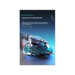 2.4G + Bluetooth 5.0 Wireless Gaming Mouse - Rechargeable, Silent Click, 2400 DPI Adjustable, RGB Ergonomic Mice for PC/Laptop