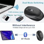 2.4G Rechargeable Dual Mode Wireless BT Mouse Gaming Mouse