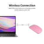 2.4G Wireless Mouse Portable Ultra-thin Mute Mouse 4 Keys Wireless Optical Mouse - Blue