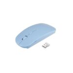 2.4G Wireless Mouse Portable Ultra-thin Mute Mouse 4 Keys Wireless Optical Mouse - Blue