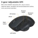 2.4G Wireless Optical Vertical Mouse 6 Keys Ergonomic