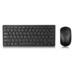 2.4GHz Mechanical Keyboard Wireless Slim Keyboard Mouse Kit - Black