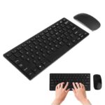 2.4GHz Mechanical Keyboard Wireless Slim Keyboard Mouse Kit - Black