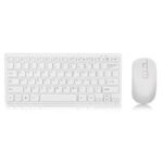 2.4GHz Mechanical Keyboard Wireless Slim Keyboard Mouse Kit - White