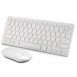 2.4GHz Mechanical Keyboard Wireless Slim Keyboard Mouse Kit - White