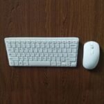 2.4GHz Mechanical Keyboard Wireless Slim Keyboard Mouse Kit - White