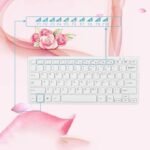 2.4GHz Mechanical Keyboard Wireless Slim Keyboard Mouse Kit - White
