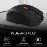 2.4GHz Wireless Optical Mouse Game Mice with USB Receiver Mouse for PC Office Laptops
