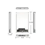 2.5 Inch Hard Disk Case Transparent HDD Enclosure