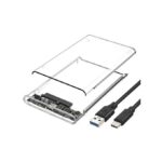 2.5 Inch Hard Disk Case Transparent HDD Enclosure