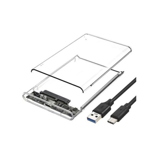 2.5 Inch Hard Disk Case Transparent HDD Enclosure