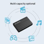 2TB External SSD - USB 3.1, Portable, Black