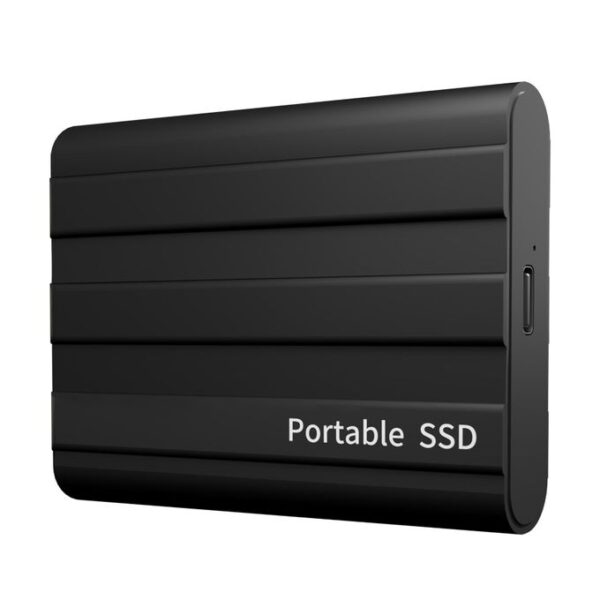 2TB External SSD - USB 3.1, Portable, Black