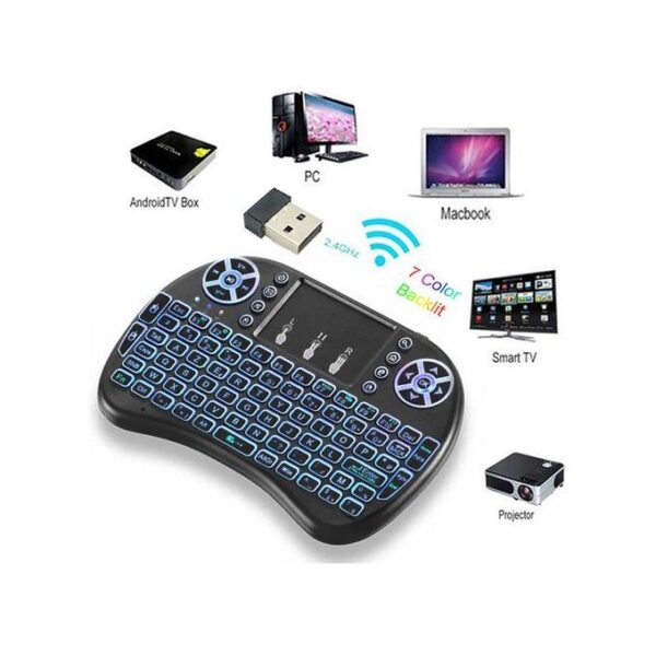 3 Colors Wireless Bluetooth Keyboard For PC, Phone,Tablets And Laptop With Backlight Touchpad