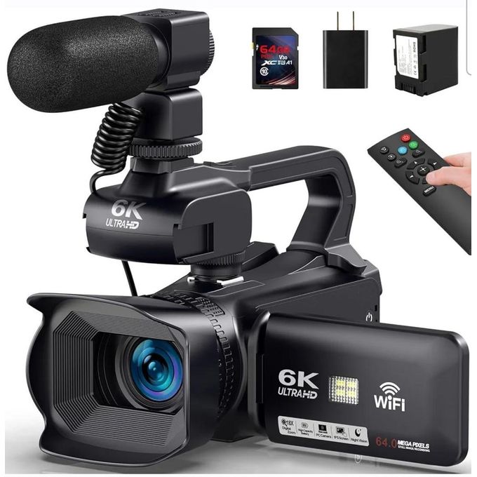 4K Professional Video Camera Ultra 6KHD 64MP
