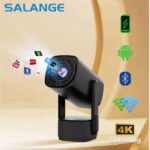 4K Projector K2 Smart Android 11.0 Rechargeable Built-in Battery Bluetooth Speaker WIFI Auto Focus Keystone Screen Cast Free-Style for Outdoor Movie